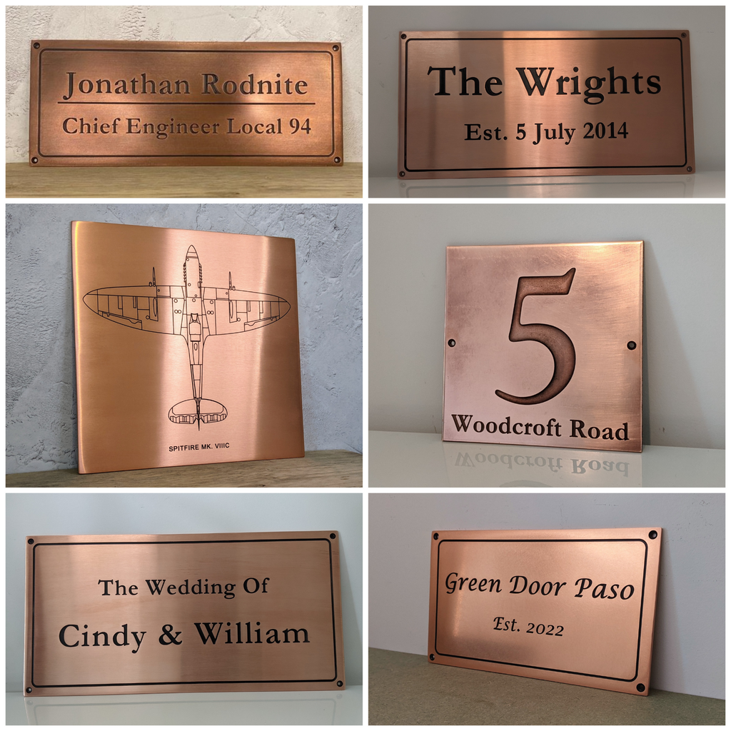 Copper Name Plate