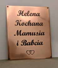 Engraved Copper Plaques with Personalised Text - Name Plaques - Custom House Signs - Custom Sizes Available - Solid Metal