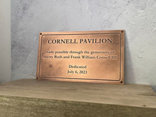 Antiqued bronze plaque, aged bronze metal sign - custom-made to order by 3Dprintshed