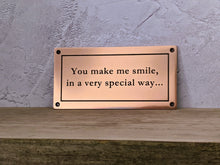 Solid bronze text sign, real bronze plaque with custom design & text, hand-made by 3Dprintshed